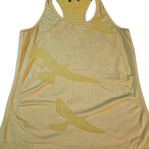 Like New Womens Oiselle Flyte Tank Yellow Sport Activewear Size L Large